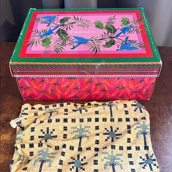 Farm Rio Birds Mule Sneaker with Bow - Picture 2 of 8